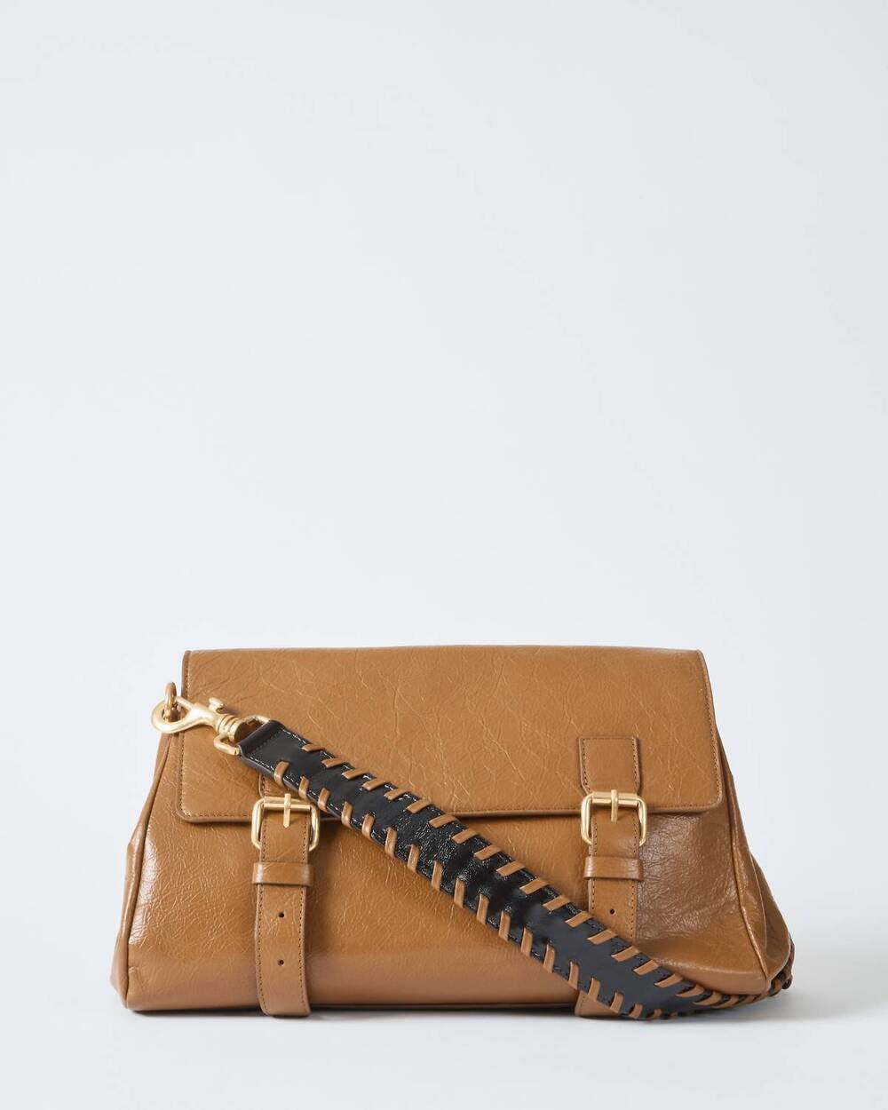 NEW DRIES VAN NOTEN women's leather shoulder bag in tan